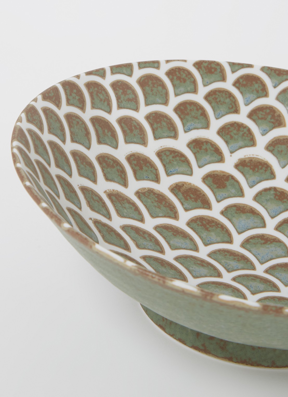 Tokyo Design Studio Sauge Mermaid kom 25 cm - voorkant 2 groen
