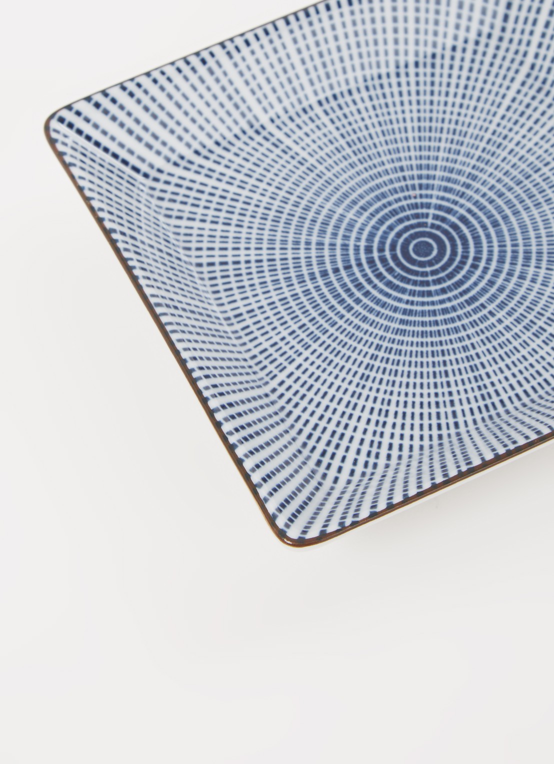 Tokyo Design Studio Sendan Blue gebaksbordje 11,5 x 11,5 cm - detail 3 donkerblauw