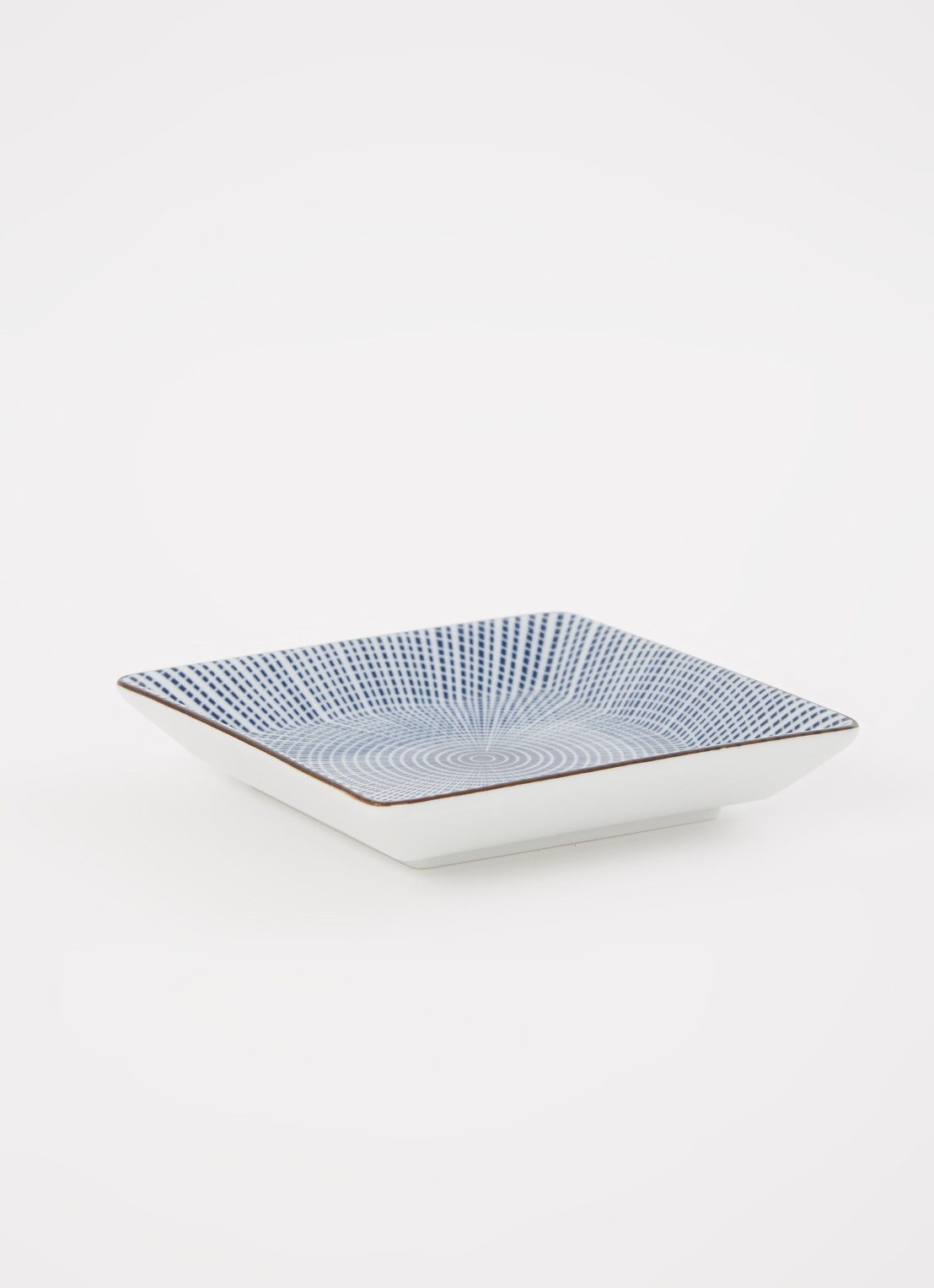 Tokyo Design Studio Sendan Blue gebaksbordje 11,5 x 11,5 cm - voorkant 2 donkerblauw
