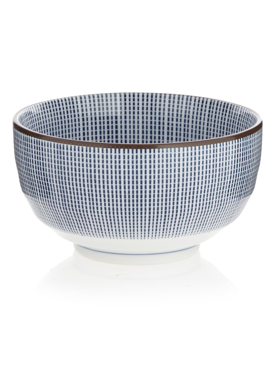 Tokyo Design Studio Sendan Blue Tokusa kom 13 cm - voorkant donkerblauw