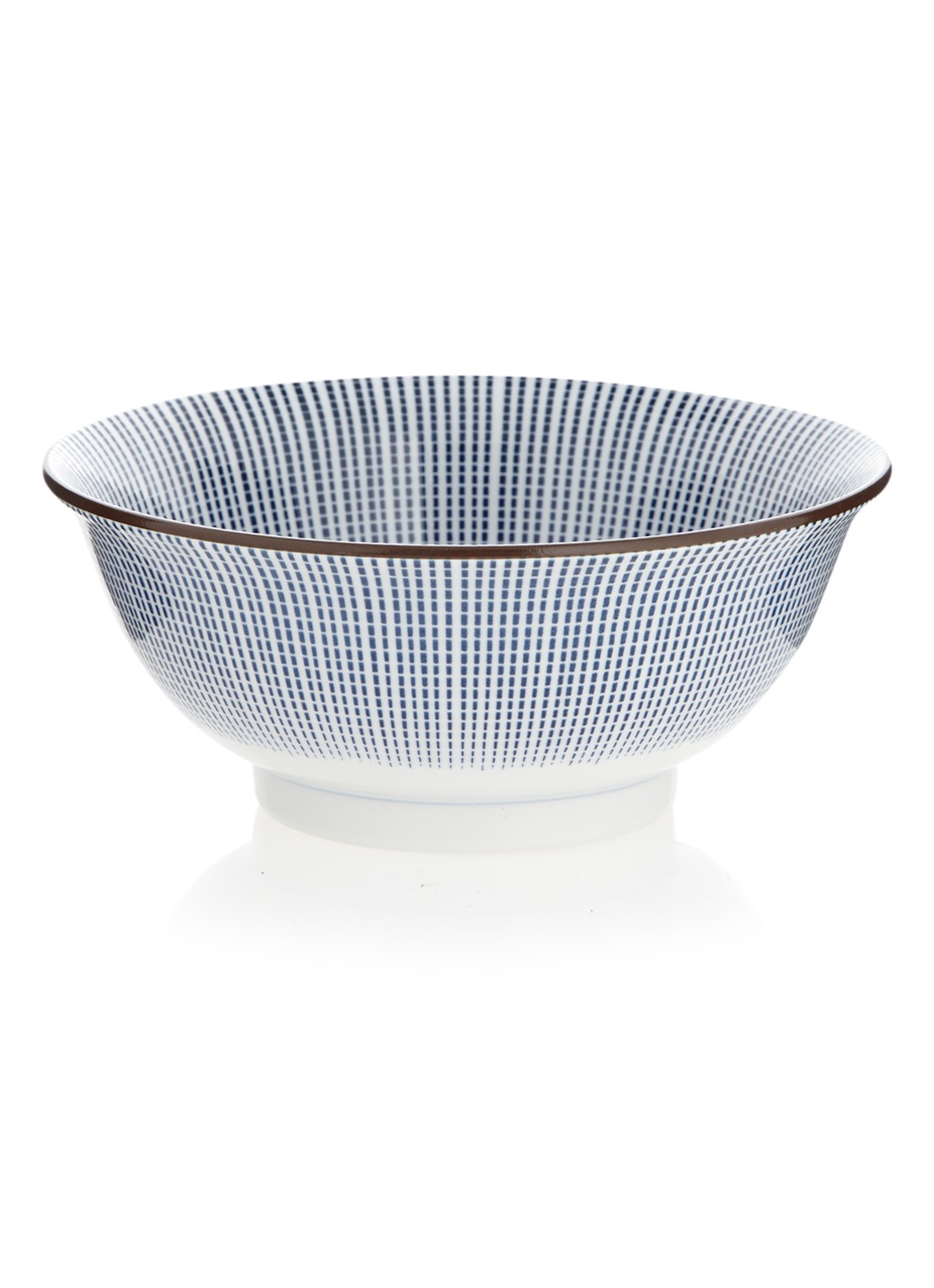 Tokyo Design Studio Sendan Blue Tokusa kom 18,5 cm - voorkant donkerblauw