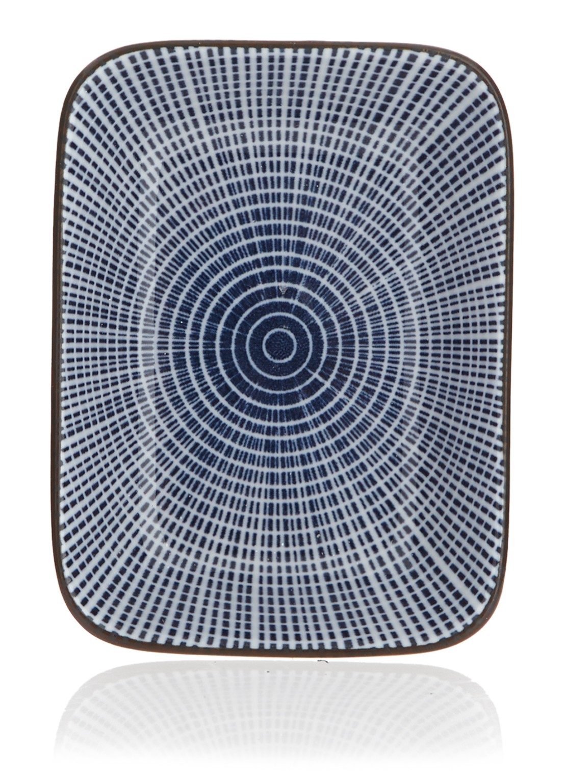 Tokyo Design Studio Sendan Blue Tokusa sojabakje dipschaal 9 cm - detail donkerblauw
