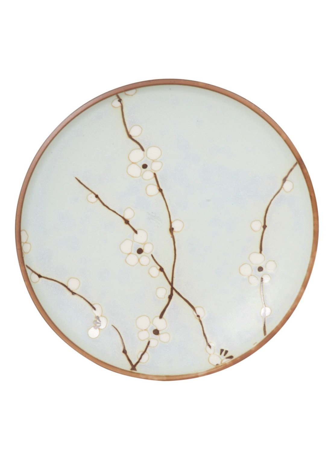 Tokyo Design Studio Soshun Blossom gebaksbordje 19 cm - detail 2 lichtblauw