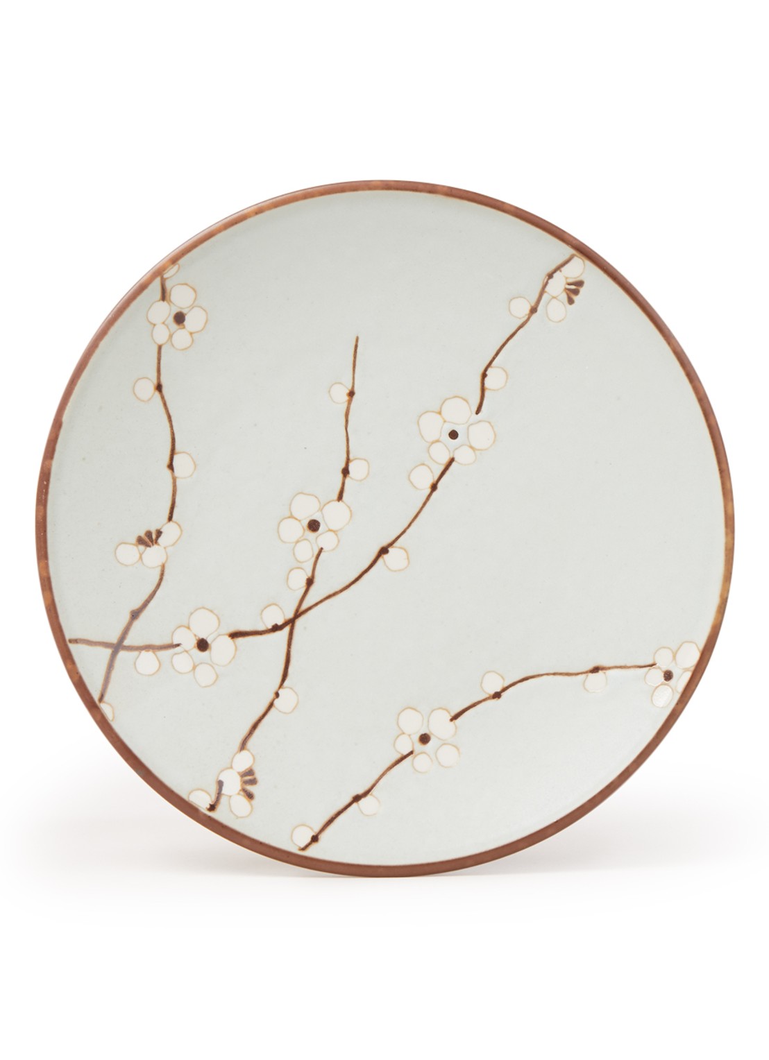 Tokyo Design Studio Soshun Blossom ontbijtbord 23 cm - voorkant mint