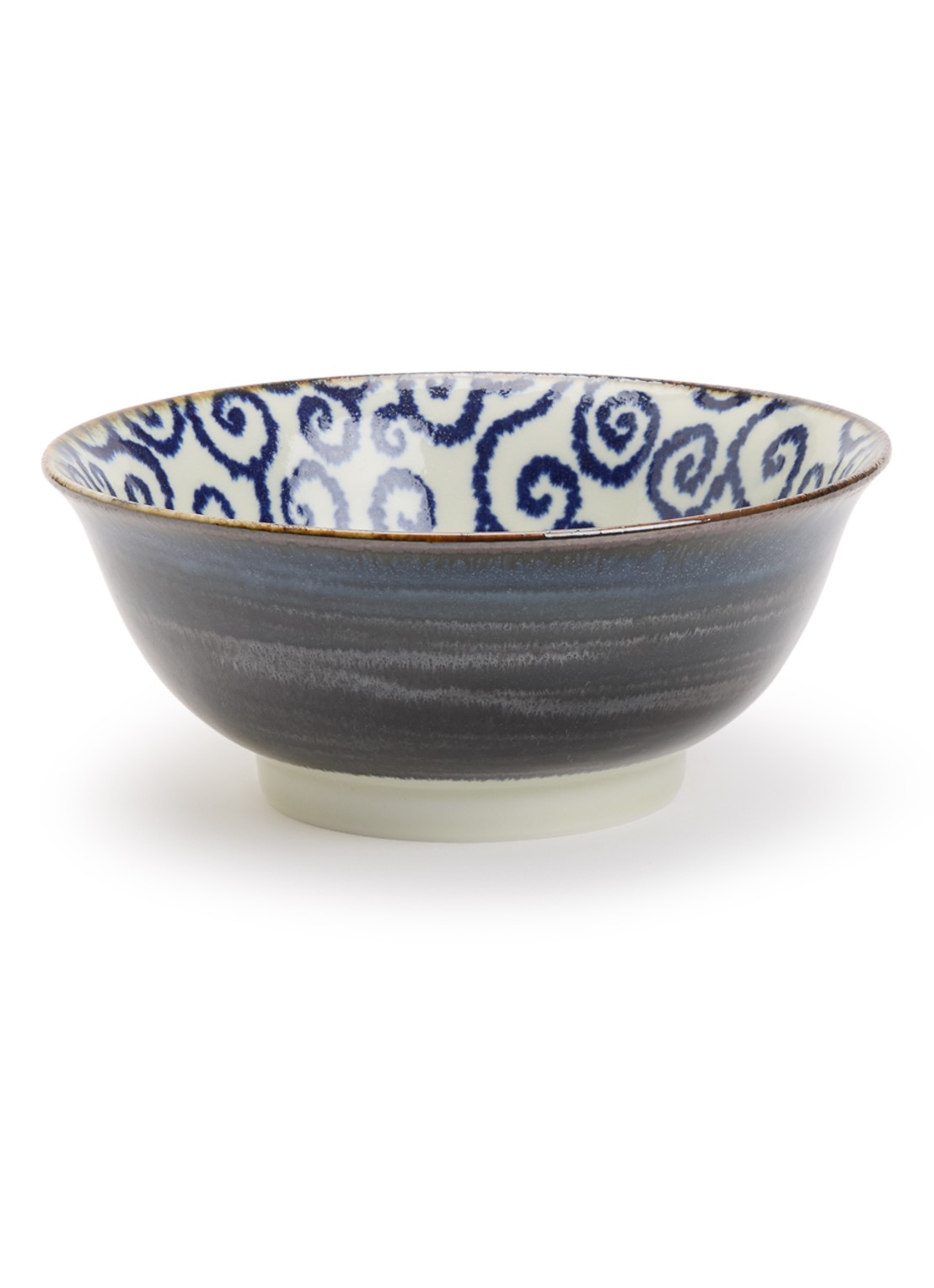 Tokyo Design Studio Ten Karakusa kom 18 cm - voorkant royalblauw