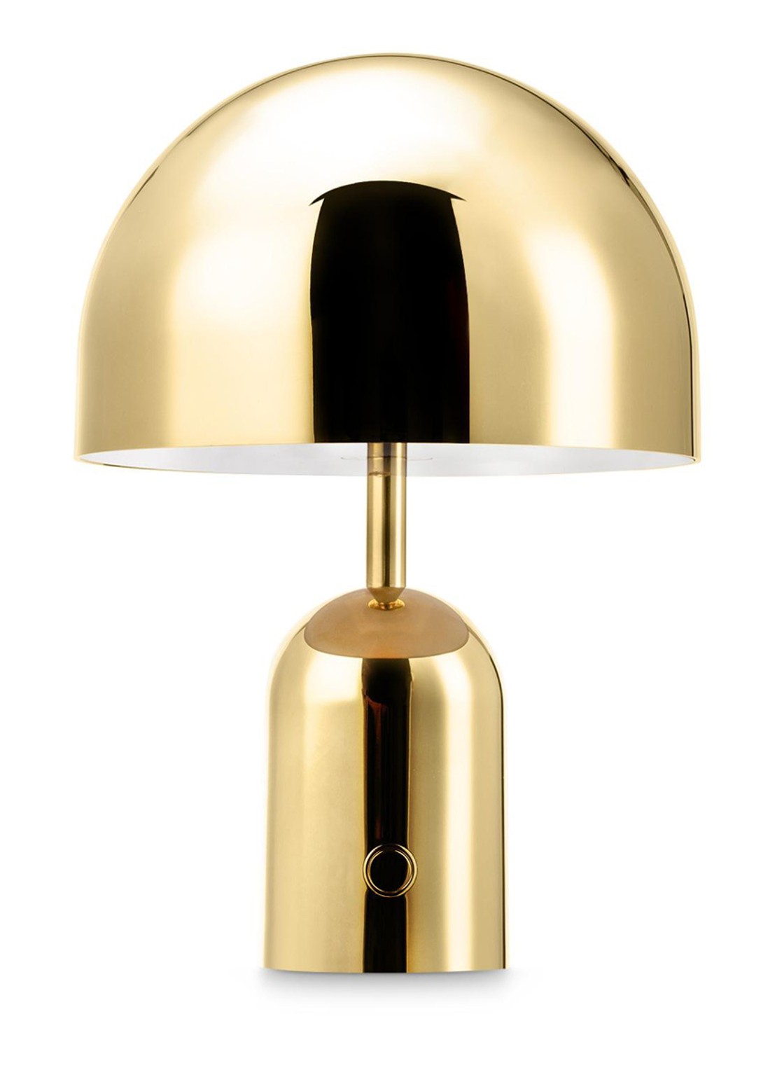 Tom Dixon Bell oplaadbare tafellamp LED 28 cm - voorkant 5 goud