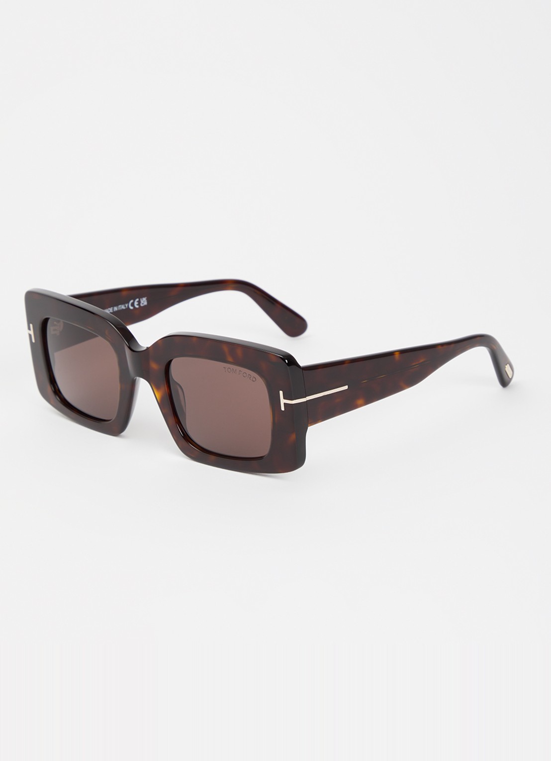 TOM FORD Brigitta zonnebril TR001934 - voorkant donkerbruin