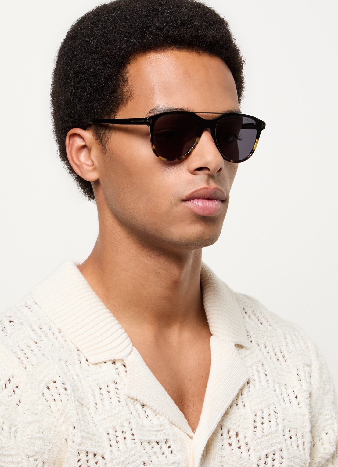 TOM FORD Damian-02 zonnebril TR001830 - voorkant 5 zwart