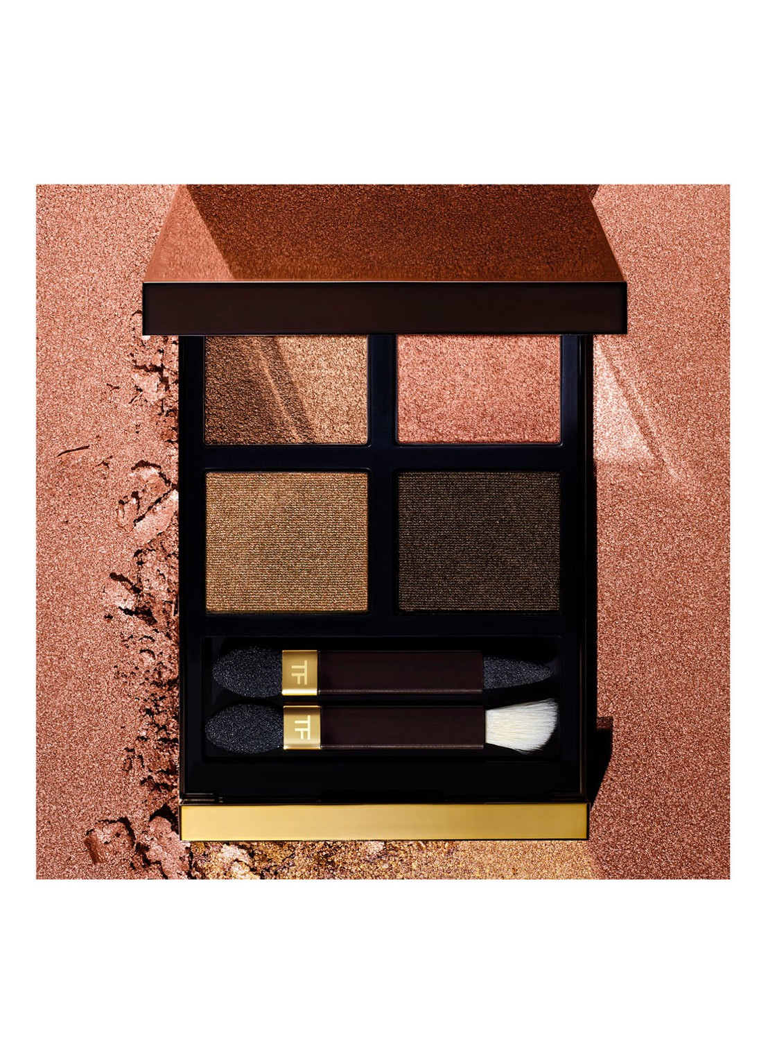 Tom Ford Eye Color Quad - oogschaduw palette - voorkant 7 37 smokey quartz