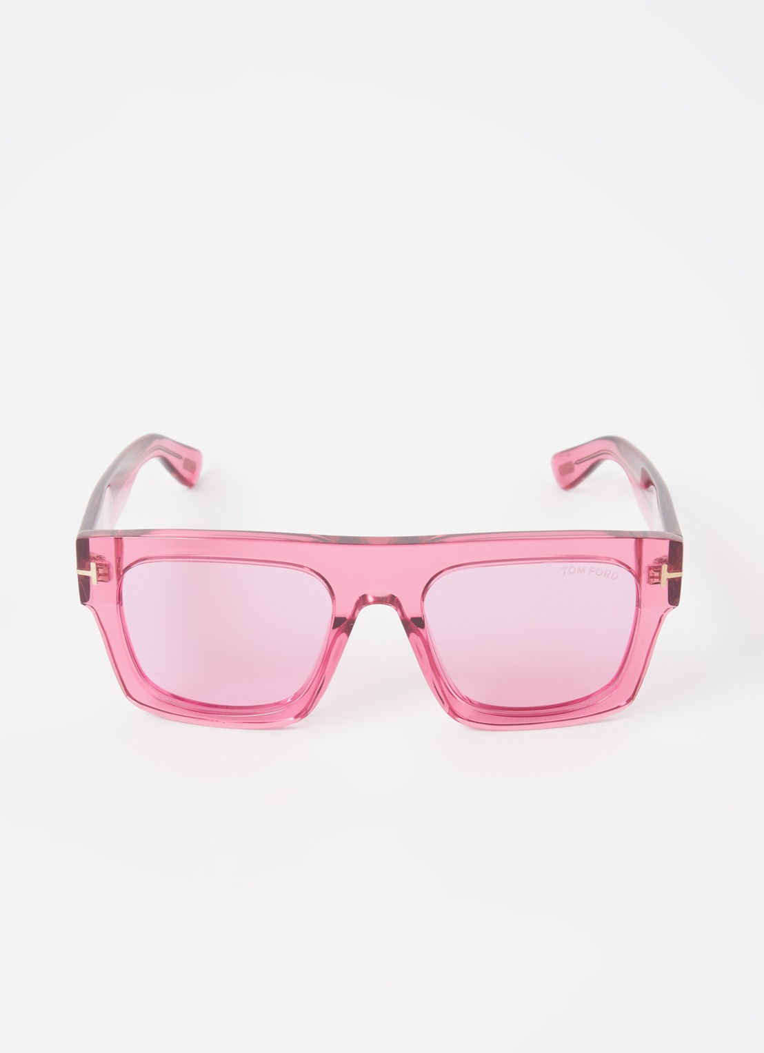 TOM FORD Fausto zonnebril FT0711 - voorkant 2 donkerroze