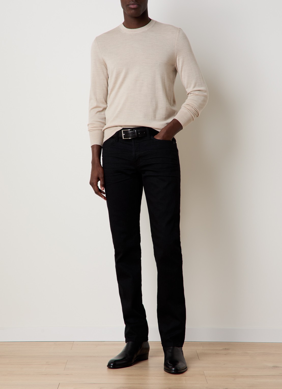 Tom Ford Fijngebreide pullover van wol  - voorkant 4 beige