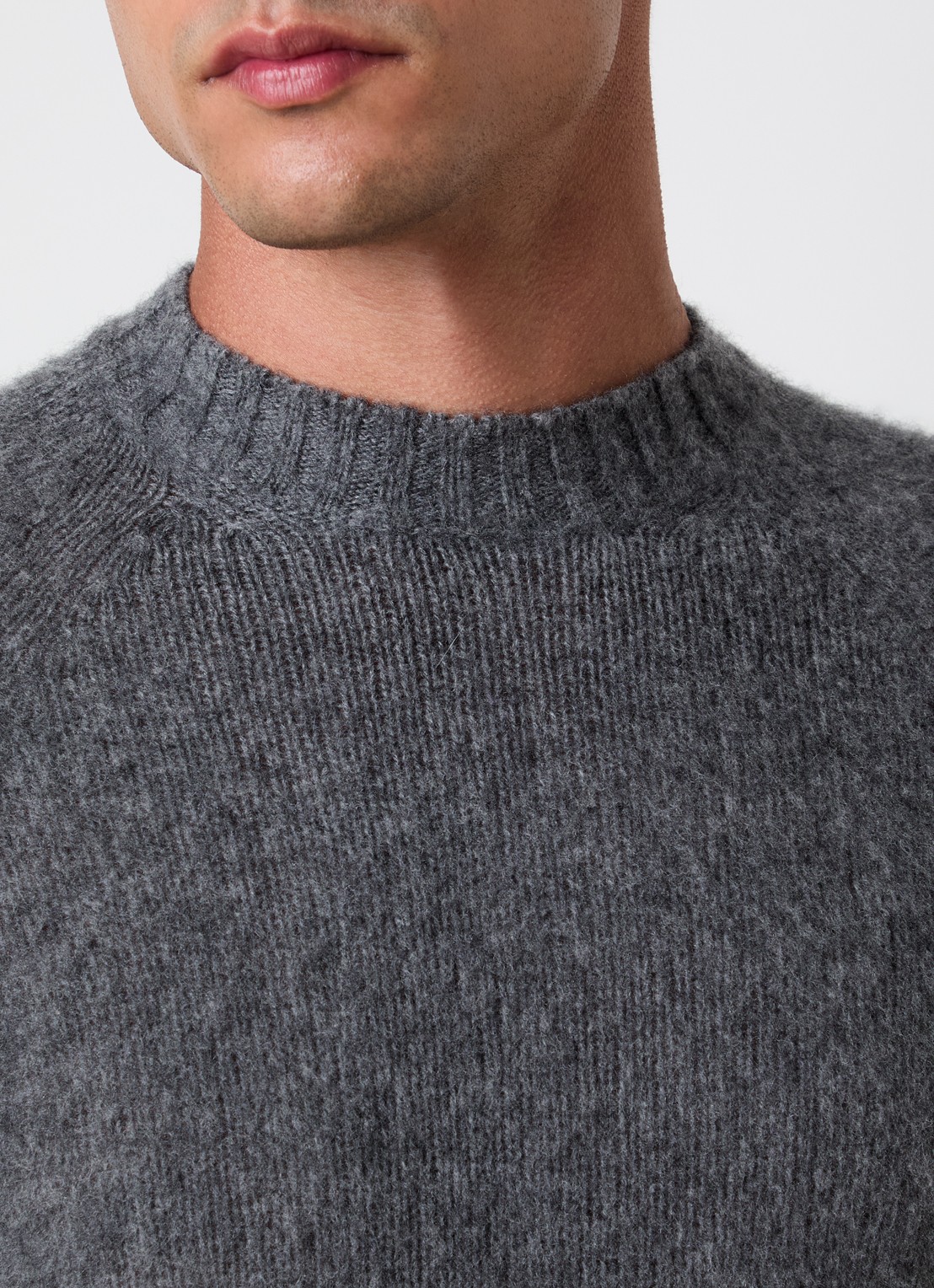 TOM FORD Fijngebreide trui van kasjmier - detail 2 donkergrijs