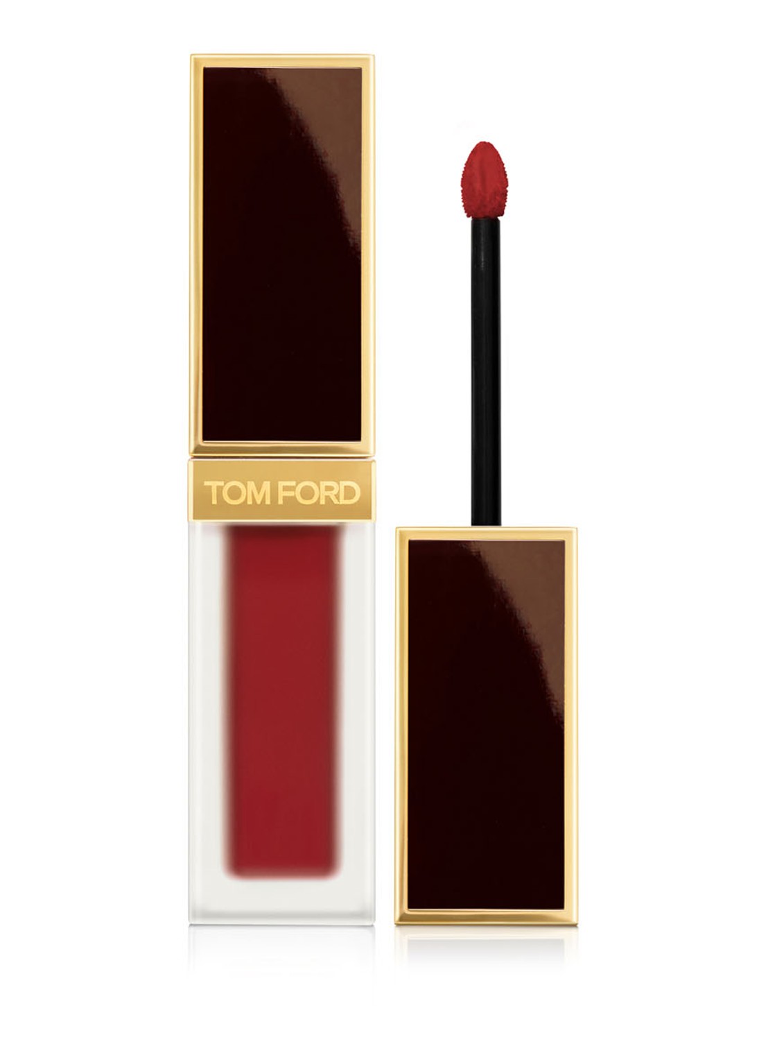 Tom Ford Liquid Lip Luxe Matte - vloeibare lipstick - voorkant 4 130 rose dusk