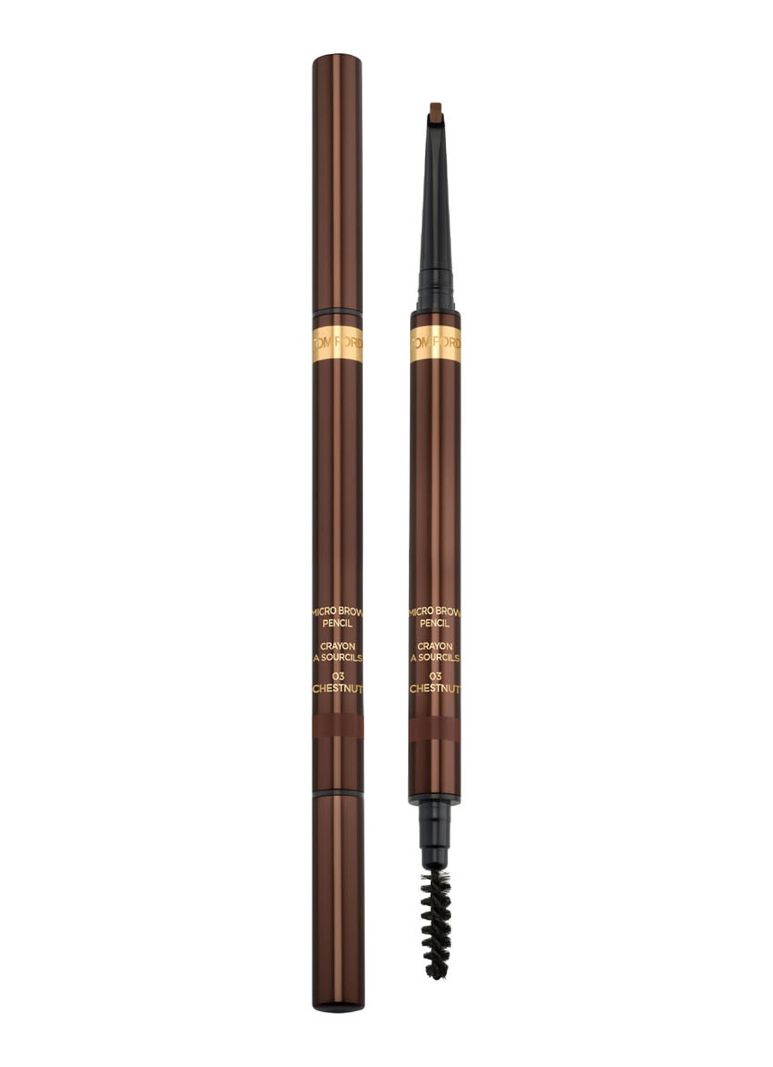 Tom Ford Micro Brow Pencil - wenkbrauwpotlood - voorkant chestnut