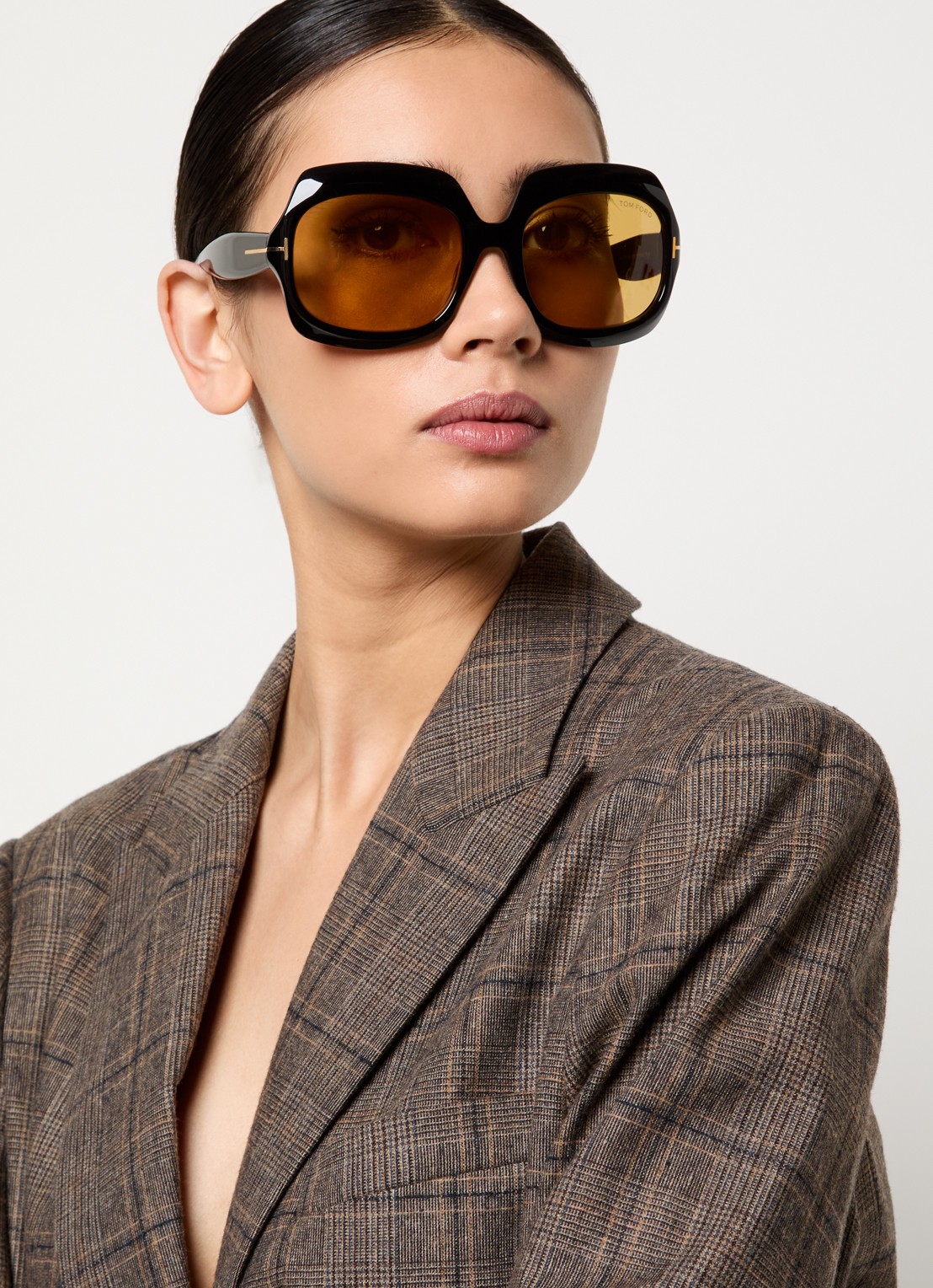 TOM FORD Ren zonnebril TR001878 - voorkant 5 zwart
