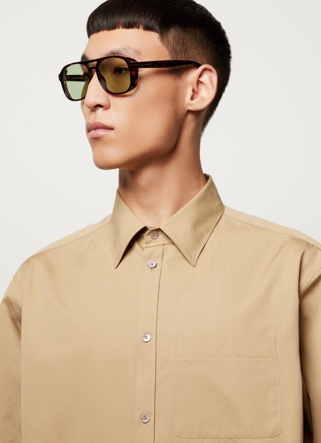 TOM FORD Rosco zonnebril FT1022 - voorkant 5 bruin