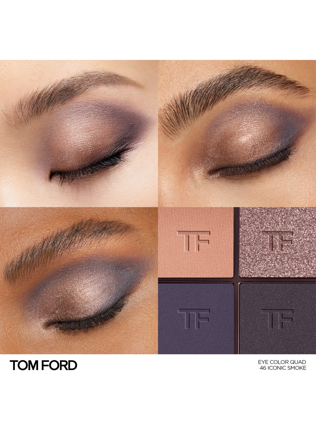TOM FORD Runway Eye Color Quad Crème -  oogschaduw palette - detail 3 00 iconic smoke