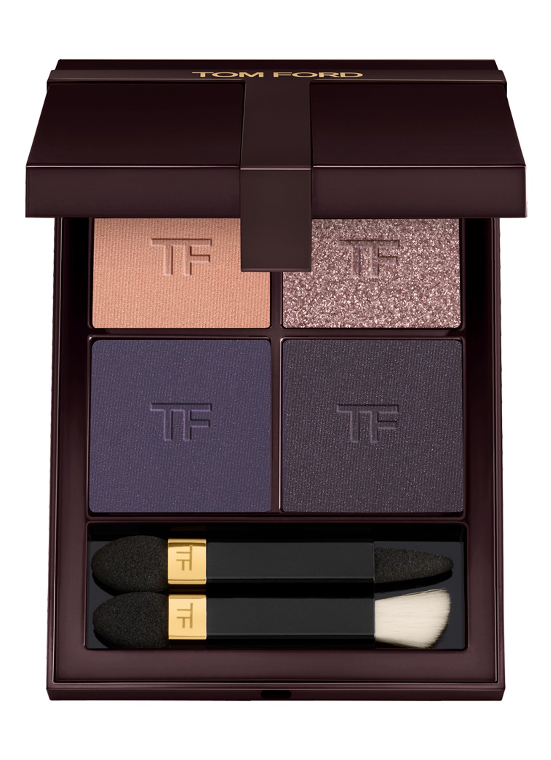 TOM FORD Runway Eye Color Quad Crème -  oogschaduw palette - voorkant 00 iconic smoke