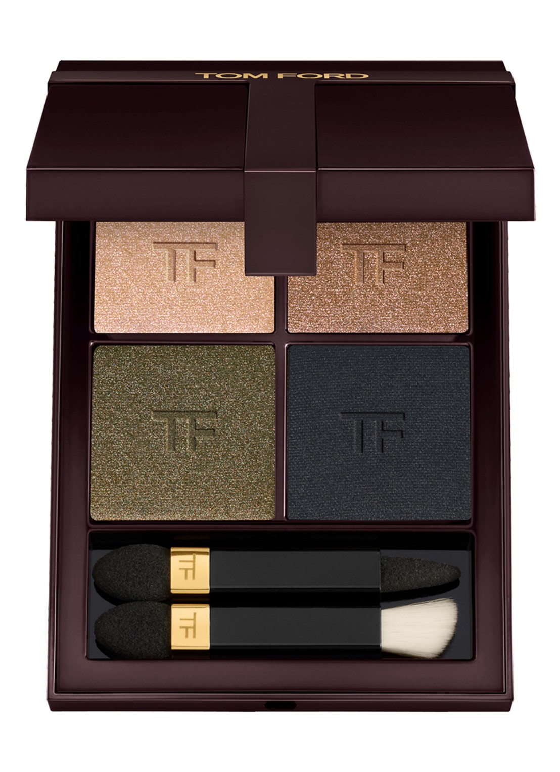 TOM FORD Runway Eye Color Quad Crème -  oogschaduw palette - voorkant 4 47 olive smoke