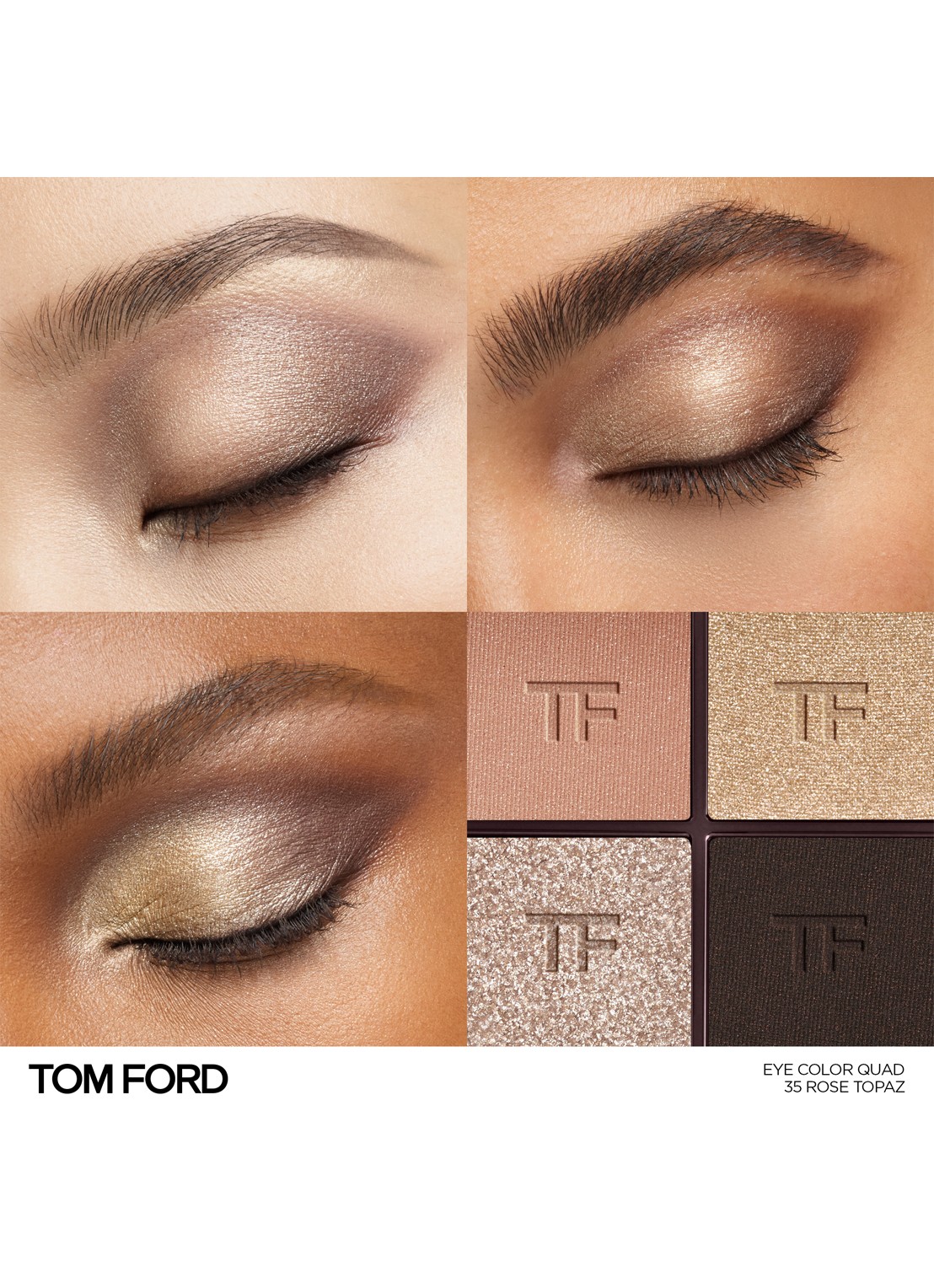 TOM FORD Runway Eye Color Quad Crème -  oogschaduw palette - detail 3 35 rose topaz