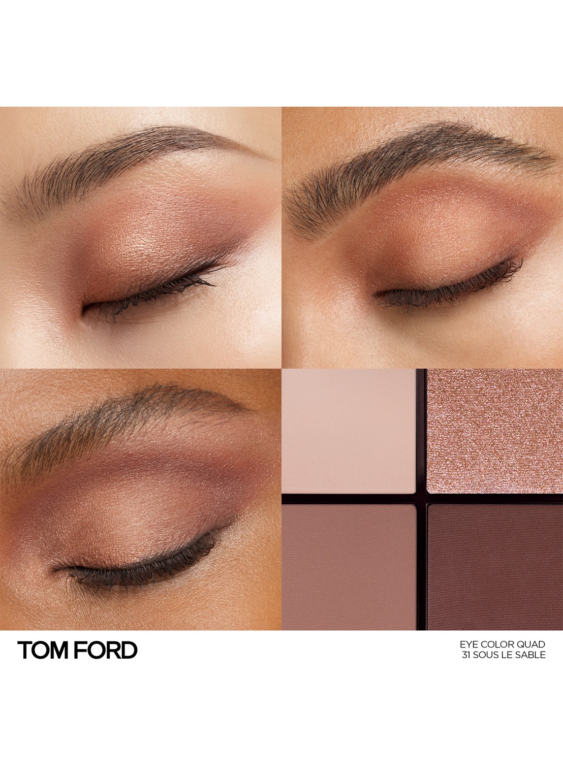 TOM FORD Runway Eye Color Quad Crème -  oogschaduw palette - detail 2 31 sous le sable