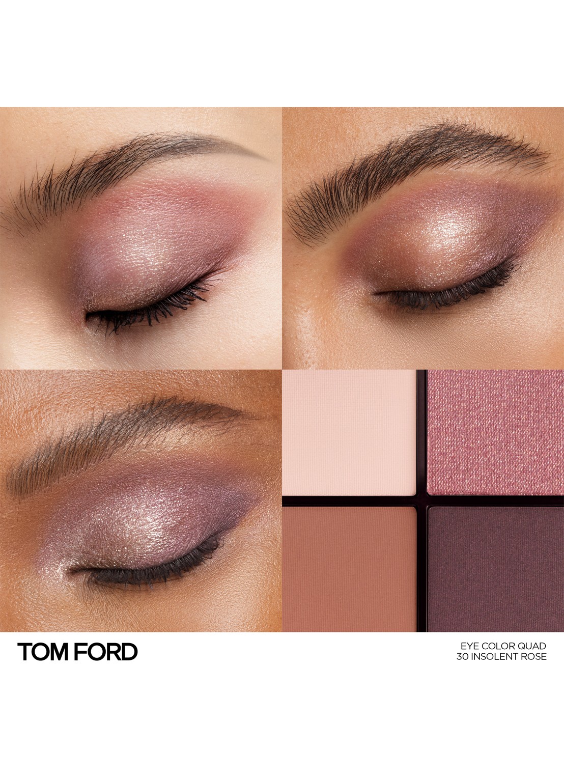 TOM FORD Runway Eye Color Quad Crème -  oogschaduw palette - detail 3 30 insolent rose