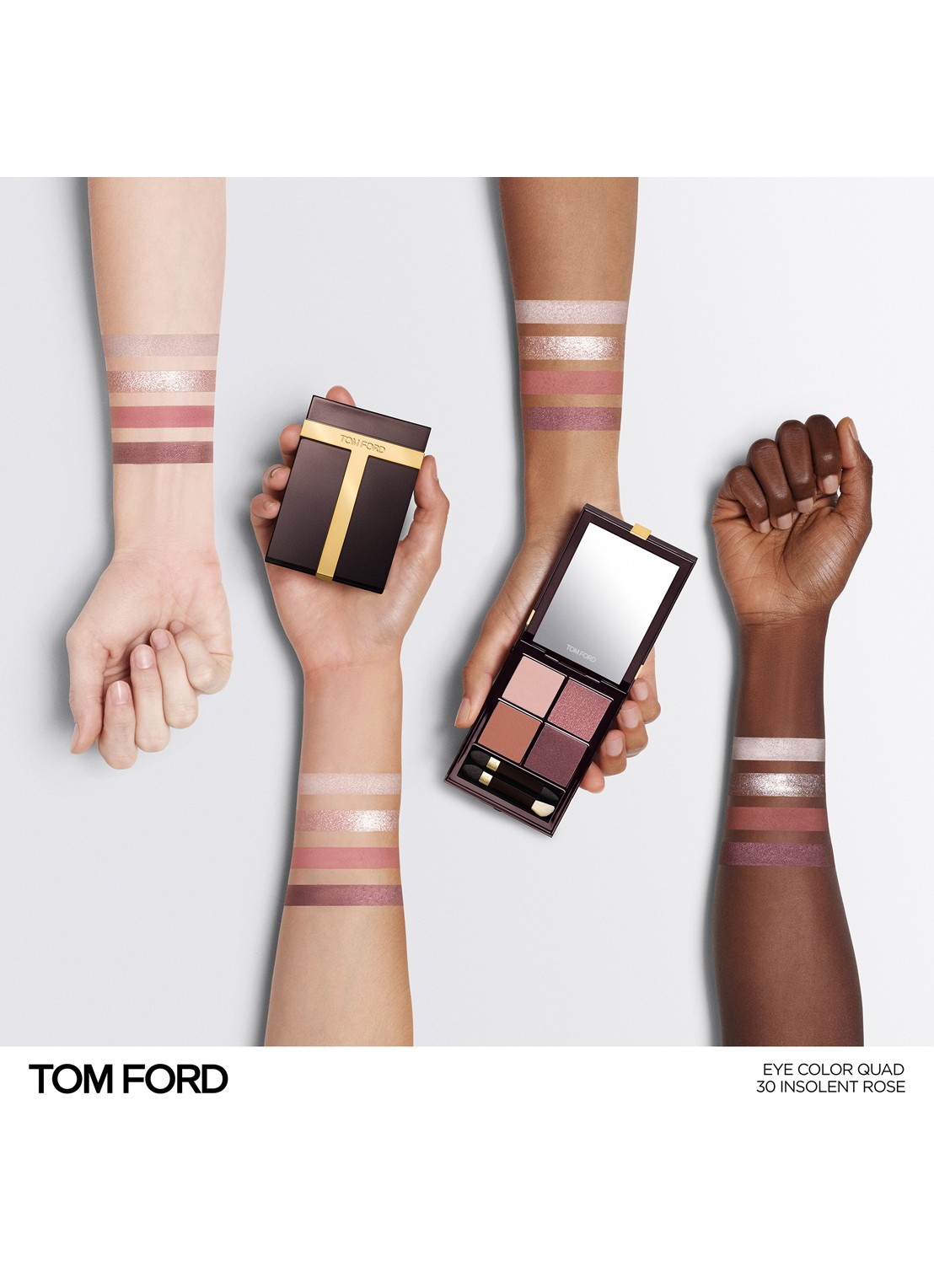 TOM FORD Runway Eye Color Quad Crème -  oogschaduw palette - detail 4 30 insolent rose
