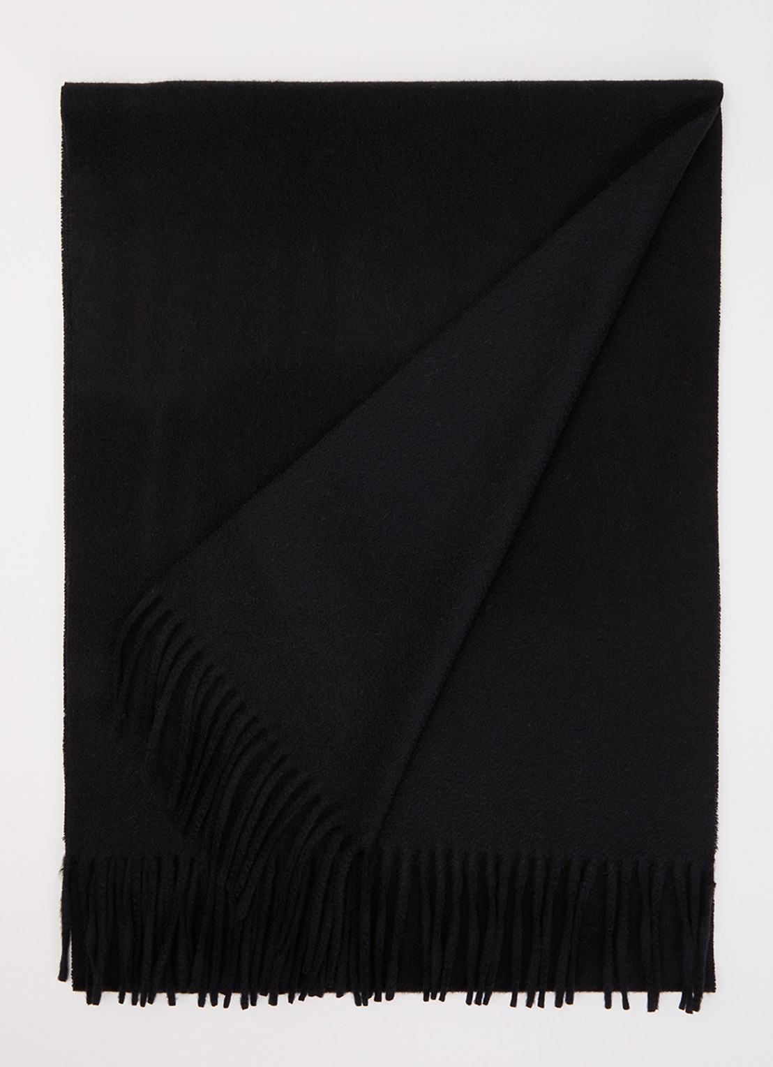 TOM FORD Sjaal van kasjmier 35 x 196 cm  - voorkant zwart