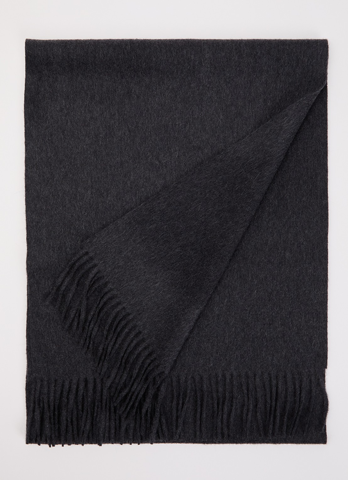 TOM FORD Sjaal van kasjmier 35 x 196 cm  - voorkant 3 antraciet