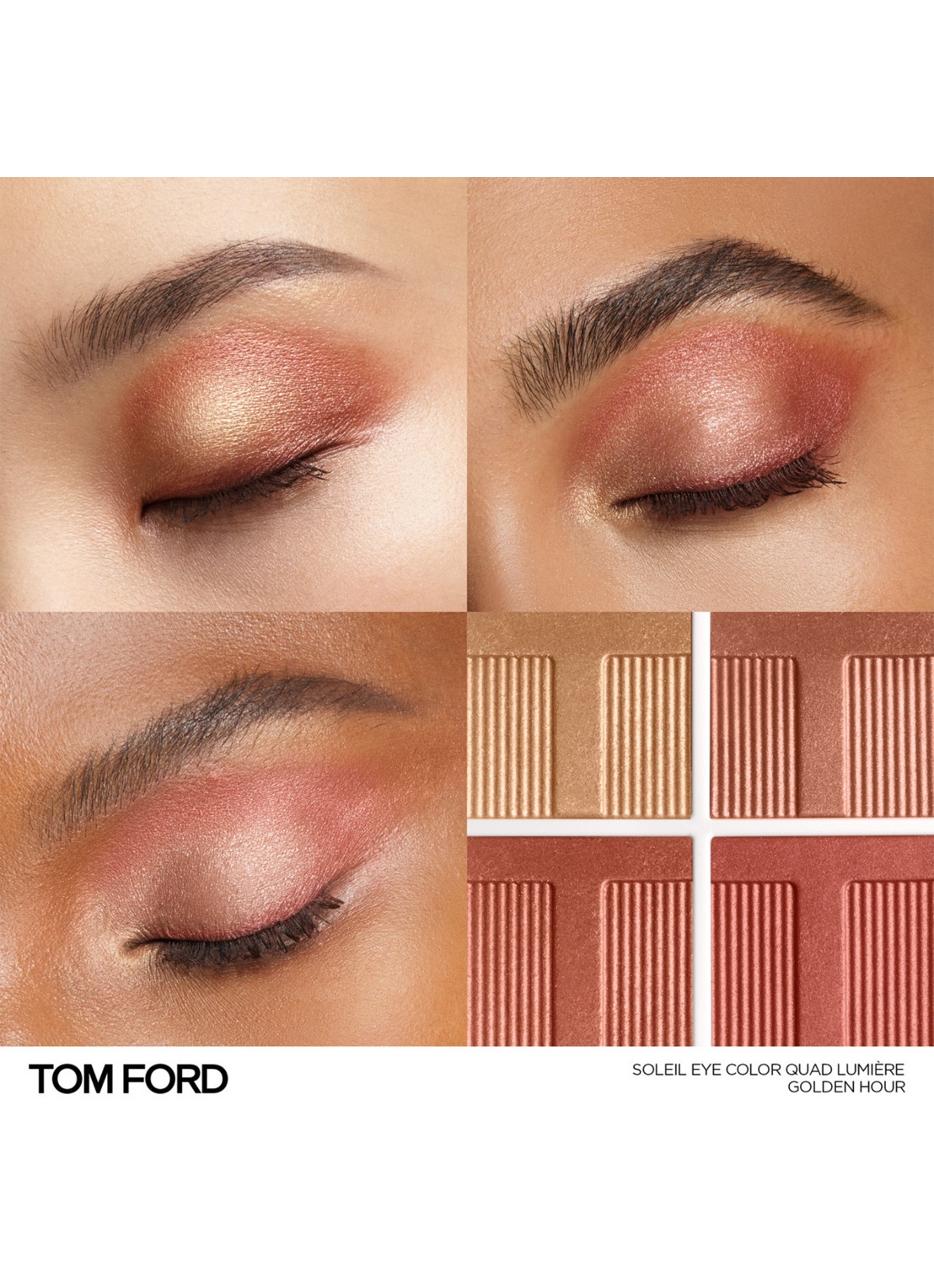 TOM FORD Soleil Eye Color Quad - oogschaduw palette - voorkant 3 golden hour