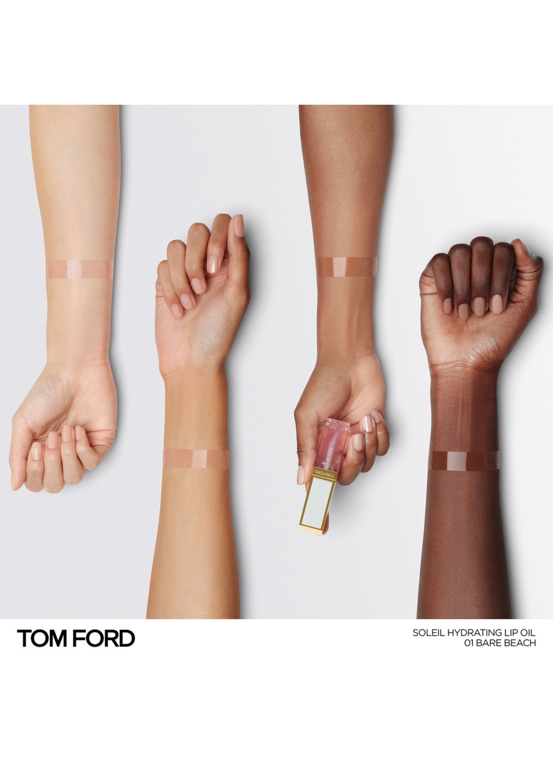 TOM FORD Soleil Hydrating Lip Oil - lip olie - detail 5 bare beach