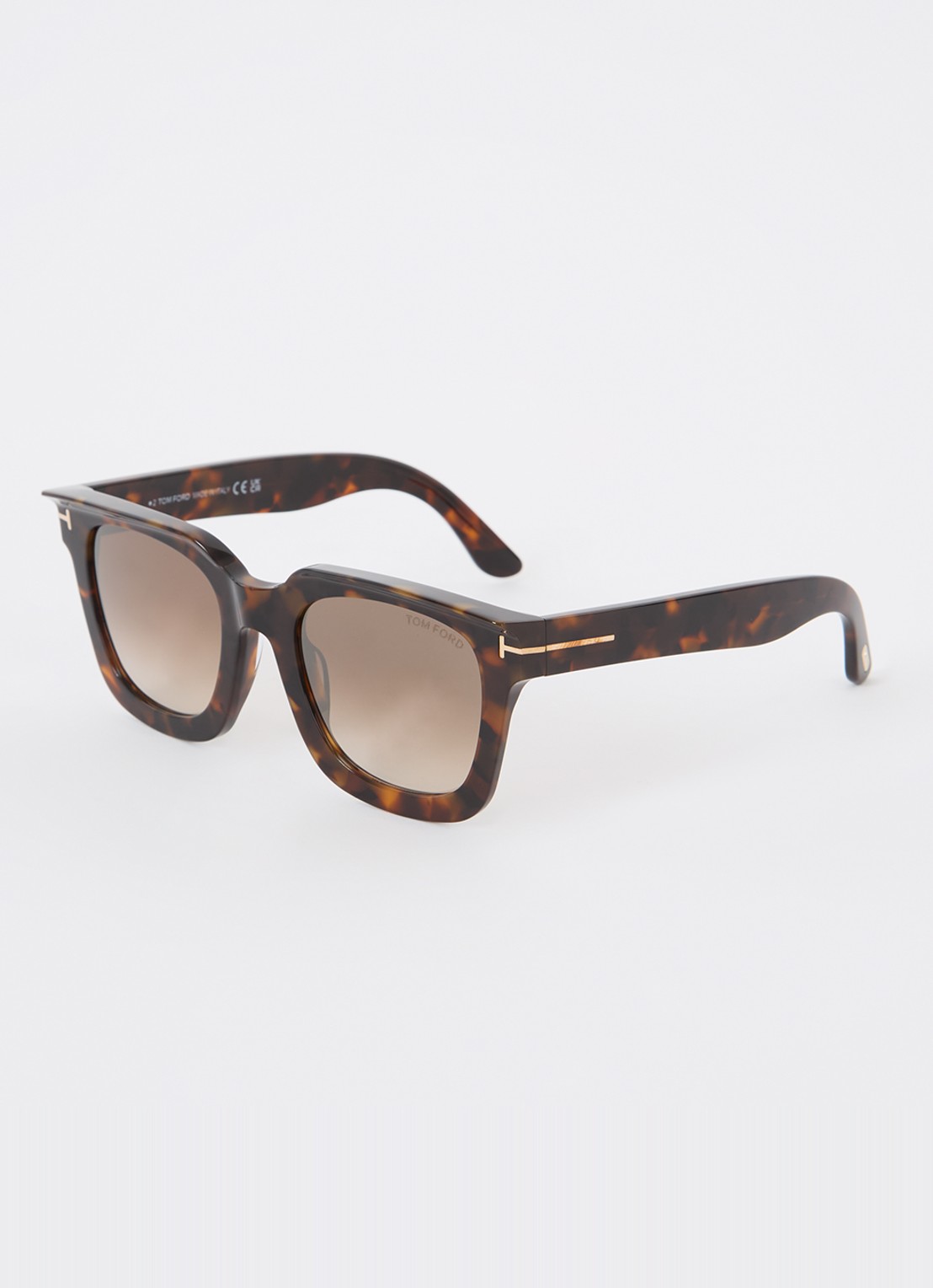 TOM FORD Wayfarer zonnebril TR001843 - voorkant 4 donkerbruin