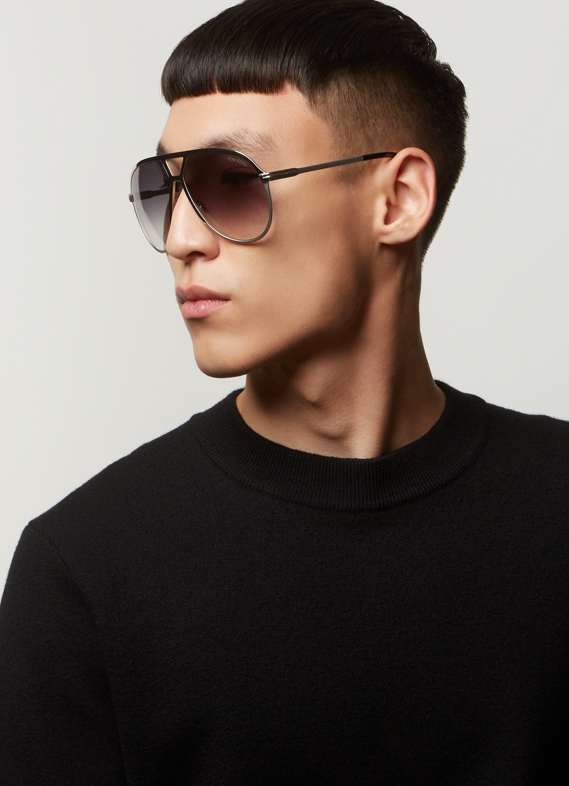 TOM FORD Xavier zonnebril FT1060 - voorkant 2 zilver