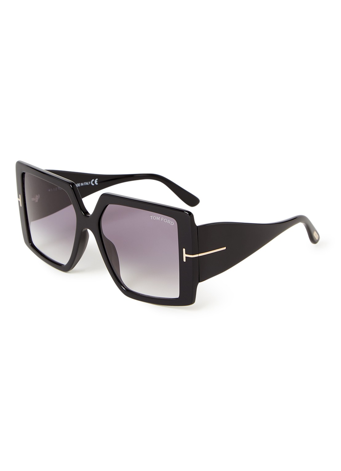 TOM FORD Zonnebril Quinn FT0790  - voorkant zwart