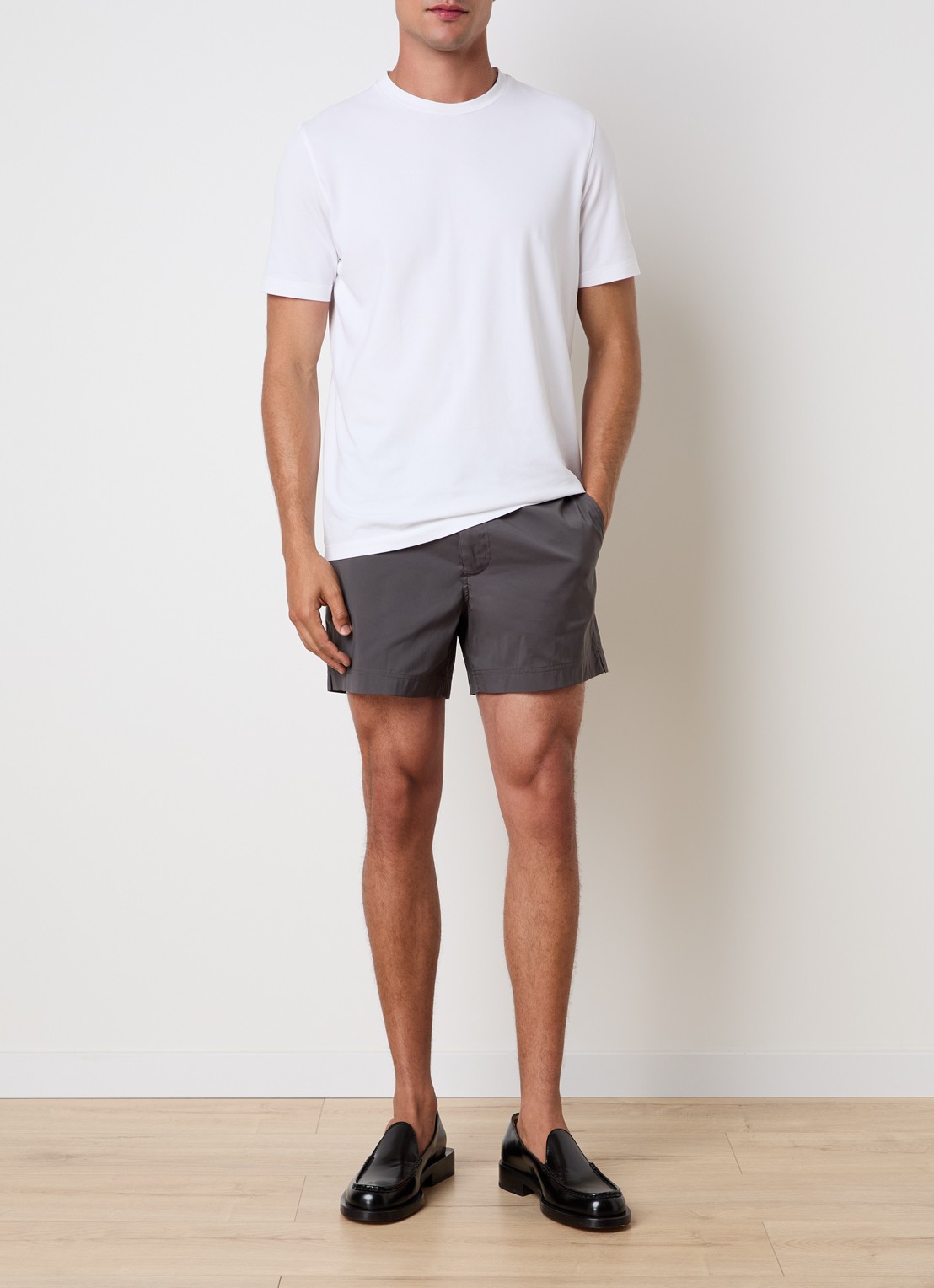 TOM FORD Zwemshorts met steekzakken - voorkant 4 antraciet