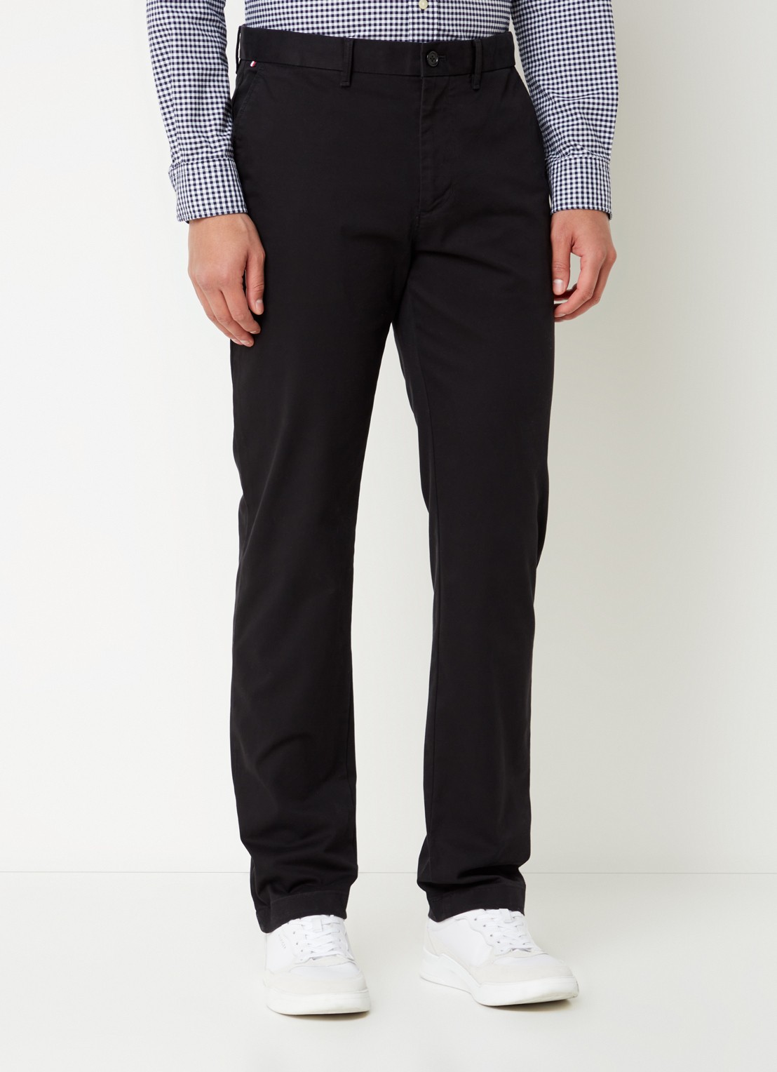 Tommy Hilfiger 1985 Denton straight fit chino met steekzakken - detail 3 zwart