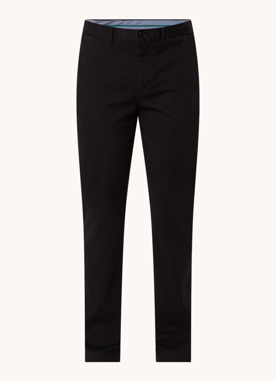 Tommy Hilfiger 1985 Denton straight fit chino met steekzakken - voorkant 7 zwart