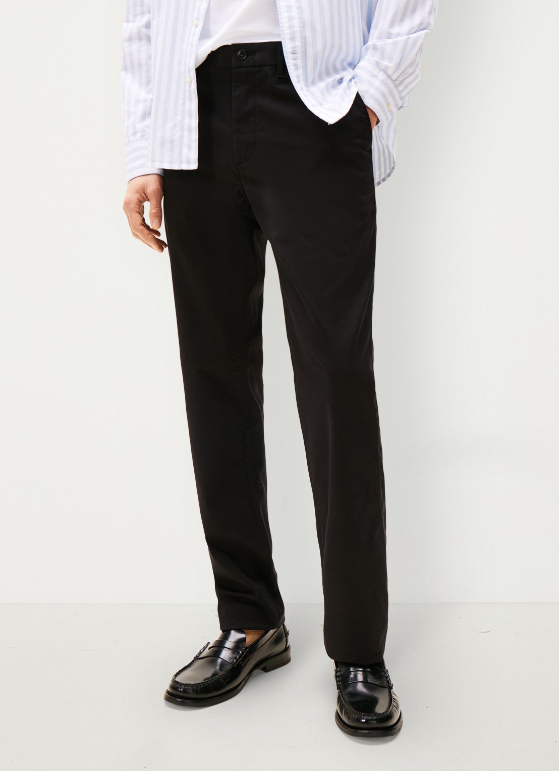 Tommy Hilfiger 1985 Denton straight fit chino met steekzakken - detail 5 zwart