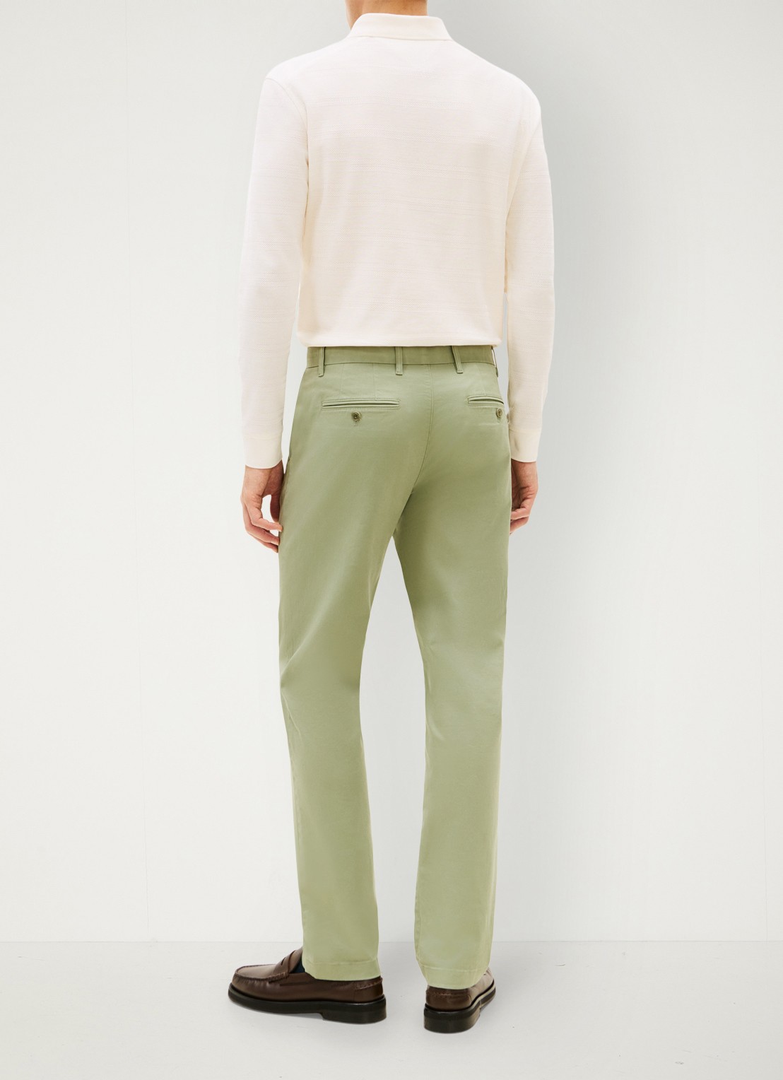 Tommy Hilfiger 1985 Denton straight fit chino met steekzakken - detail 5 grijs