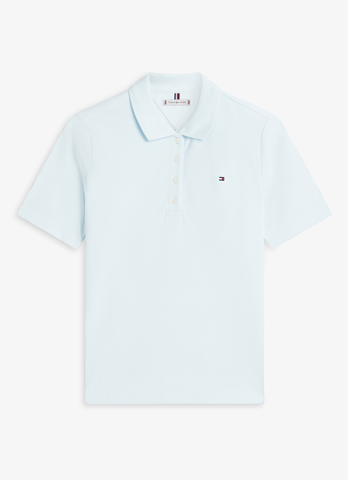 Tommy Hilfiger 1985 regular fit polo van  katoen met logo - voorkant 2 keepsake blue-cyr / blauw