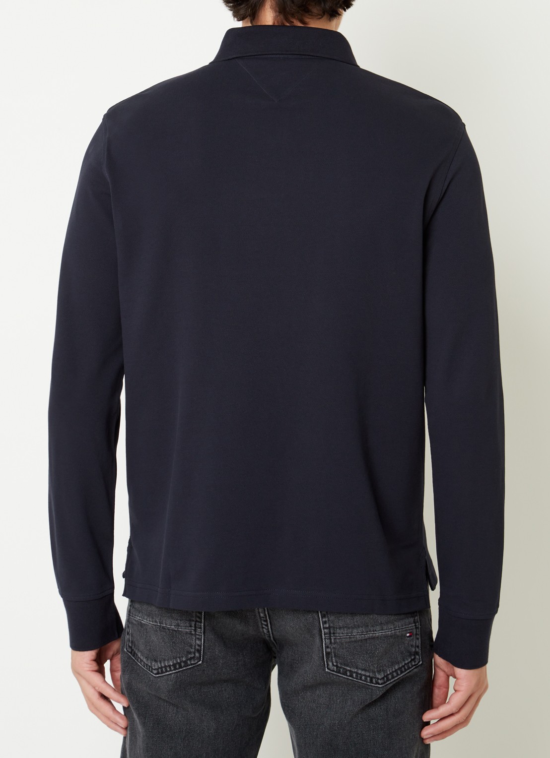 Tommy Hilfiger 1985 regular fit polo van piqué katoen  - achterkant 4 lichtblauw