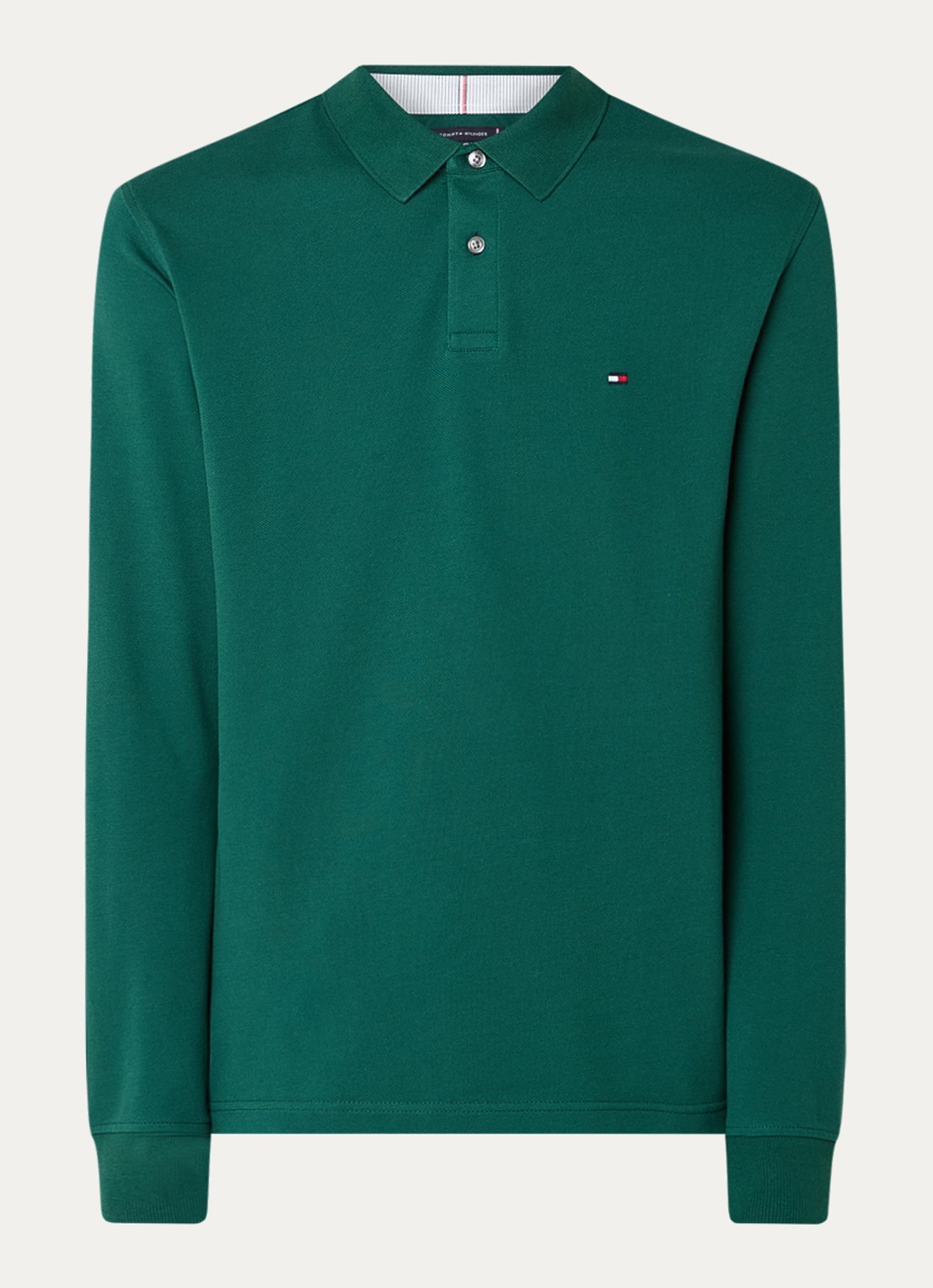 Tommy Hilfiger 1985 regular fit polo van piqué katoen  - voorkant 3 groen
