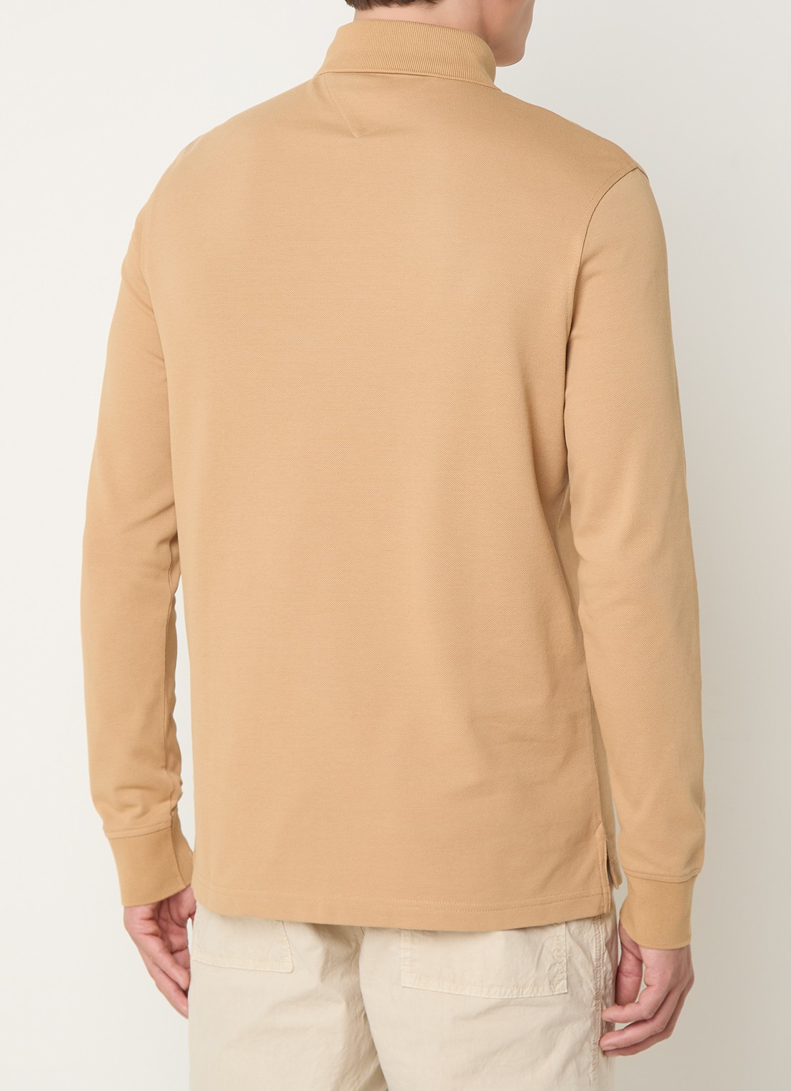 Tommy Hilfiger 1985 regular fit polo van piqué katoen  - achterkant 2 camel