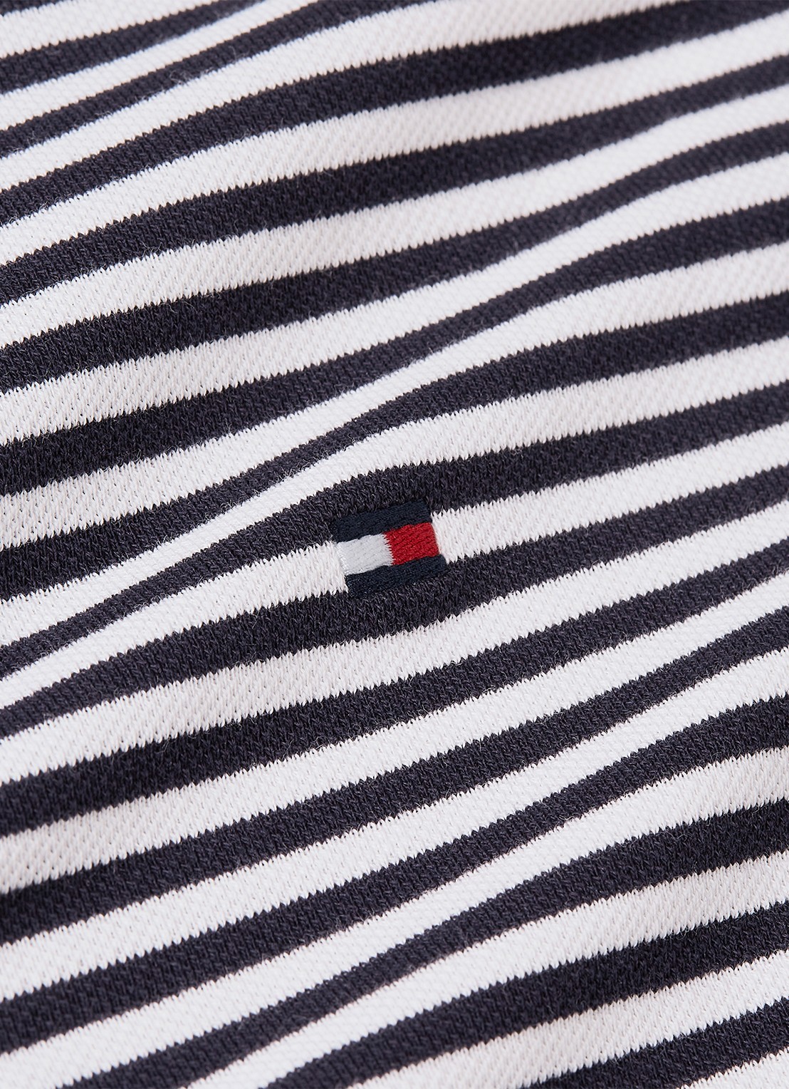 Tommy Hilfiger 1985 slim fit polo met logoborduring - detail 4 desert sky/white / blauw