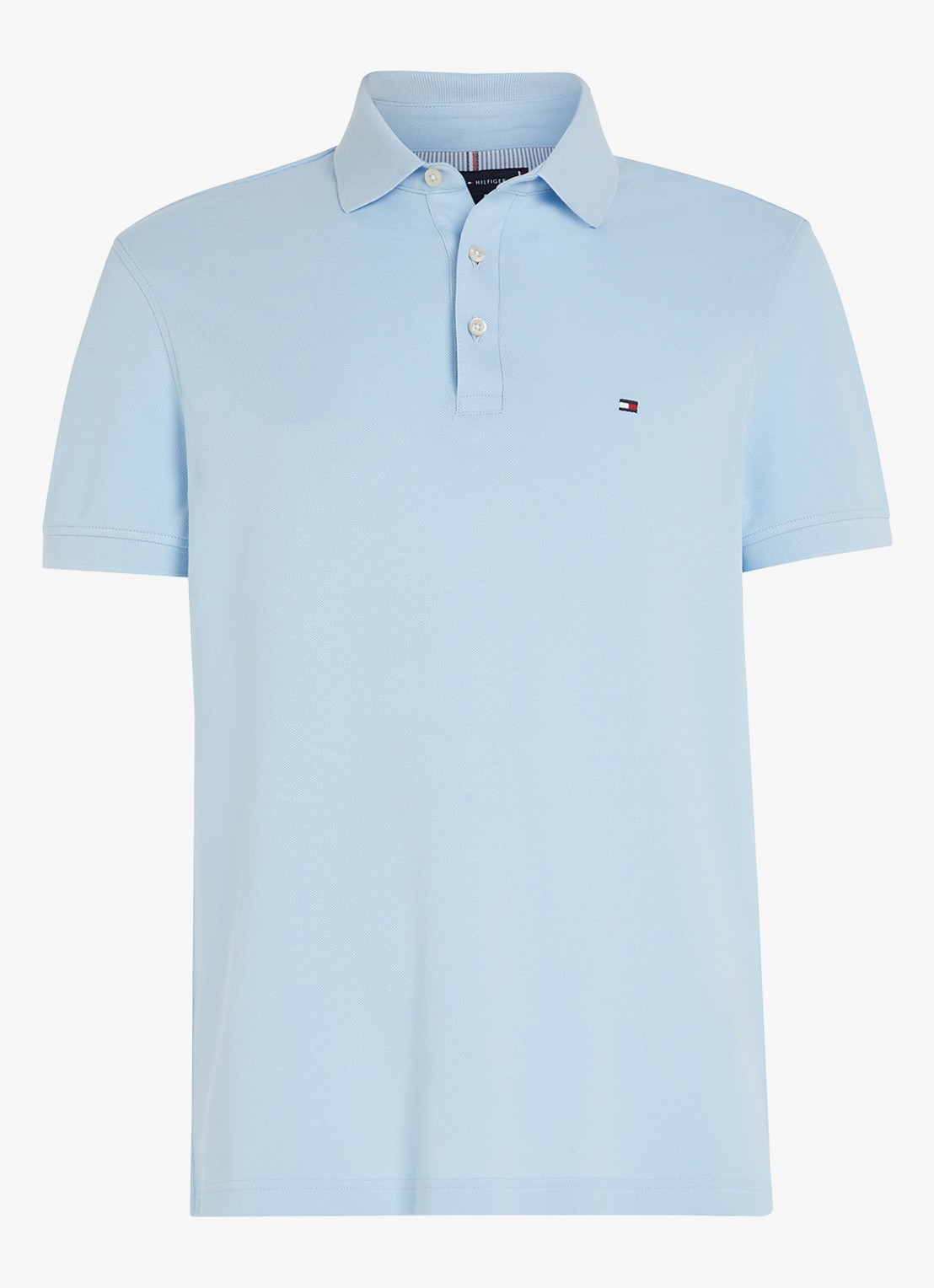 Tommy Hilfiger 1985 slim fit polo met logoborduring - voorkant 4 kingly blue / blauw