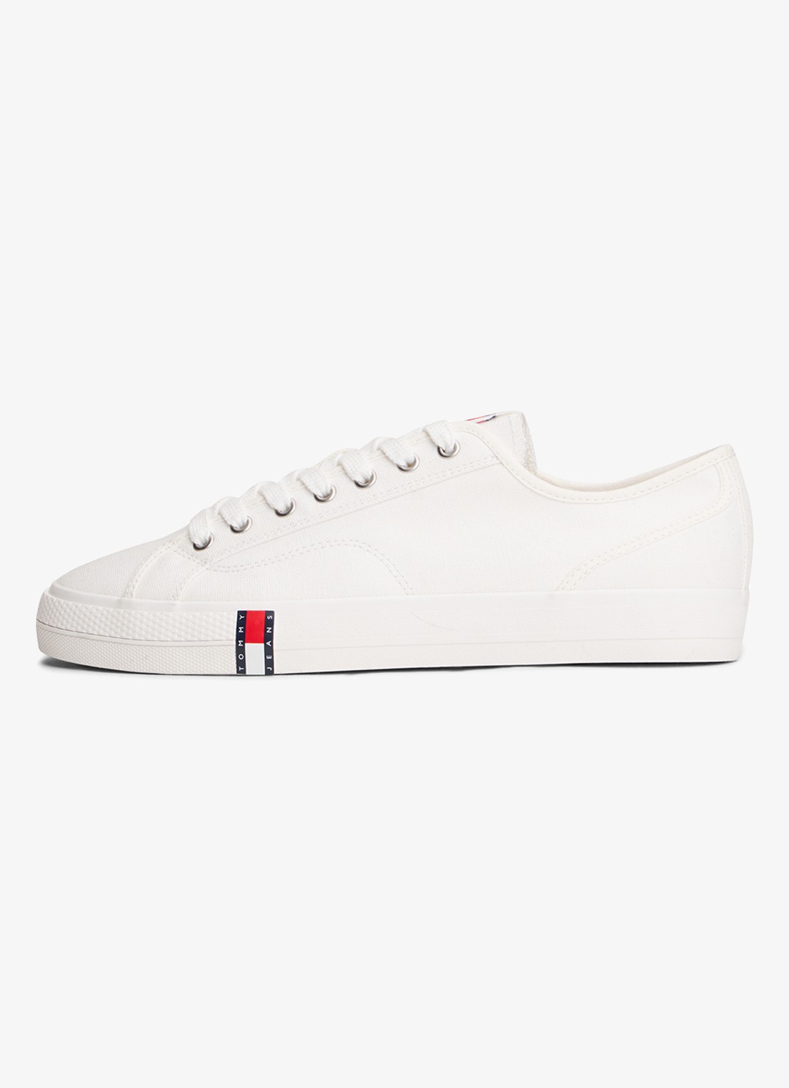 Tommy Hilfiger Archive Vulc sneaker met doorgestikte details  - detail 4 beige