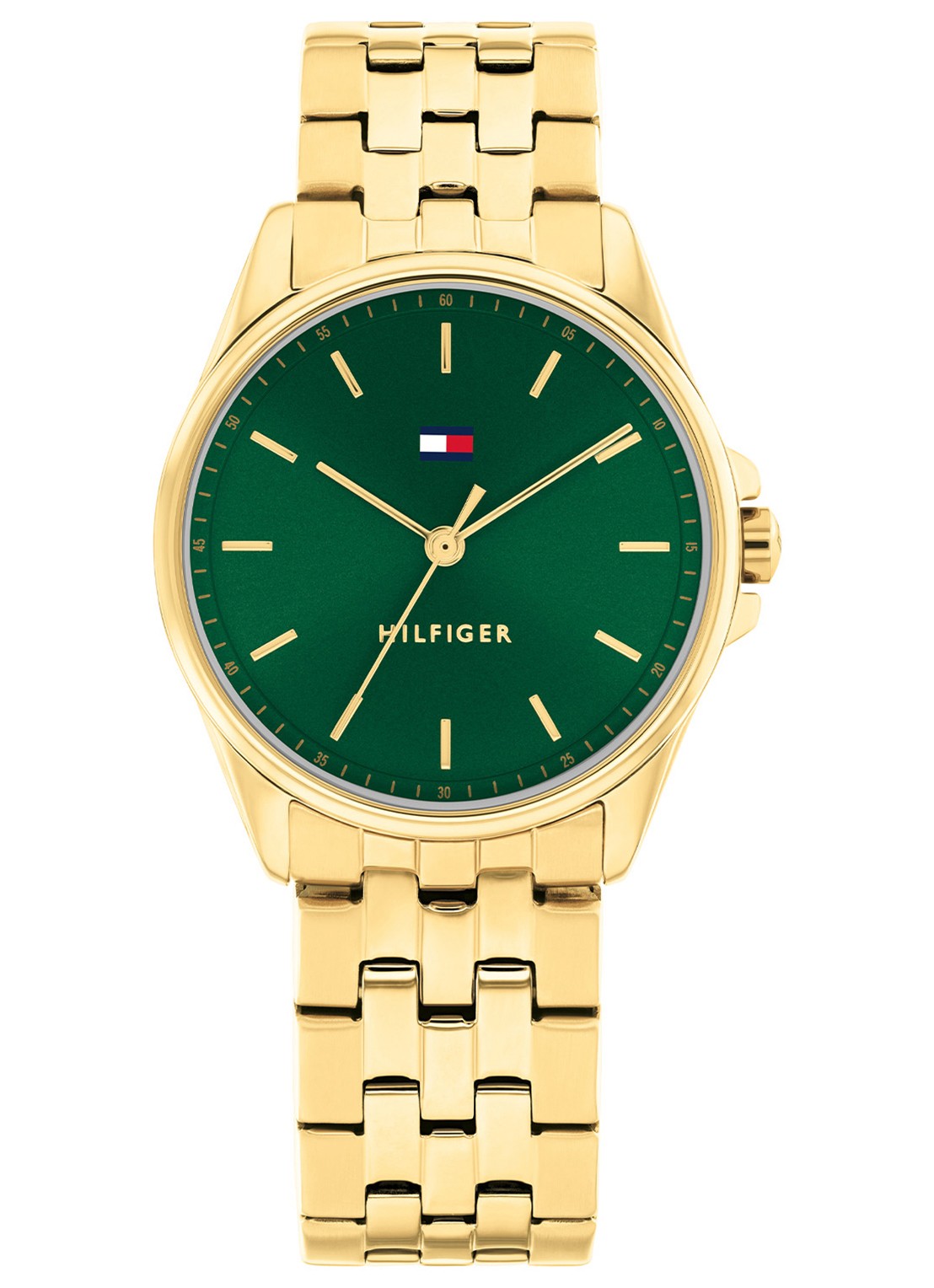 Tommy Hilfiger Baker horloge TH1710450 - voorkant 3 goud