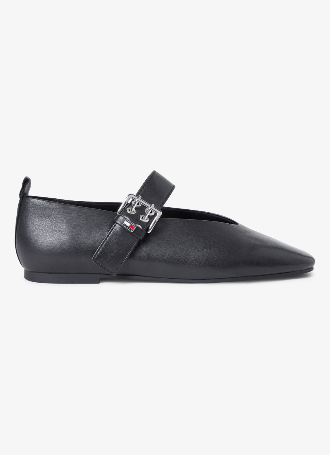 Tommy Hilfiger Ballerina van schapenleer - detail 4 zwart