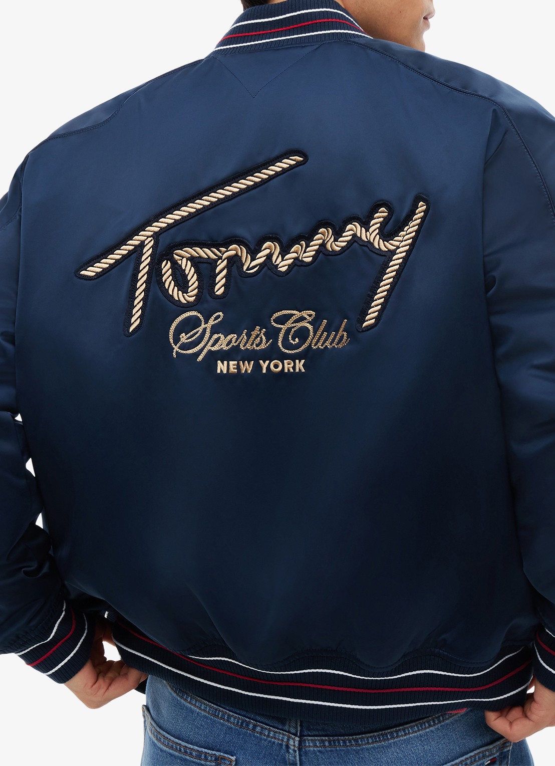 Tommy Hilfiger Baseball jack met logo - detail 3 dark night navy-c1g