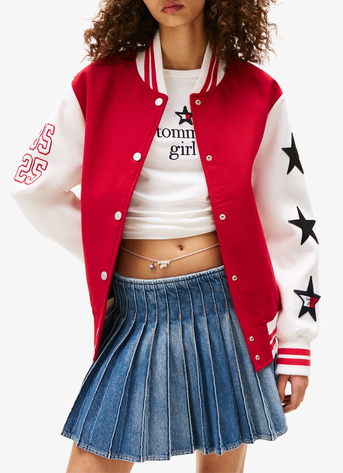 Tommy Hilfiger Baseball jack met steekzakken - detail 2 rood